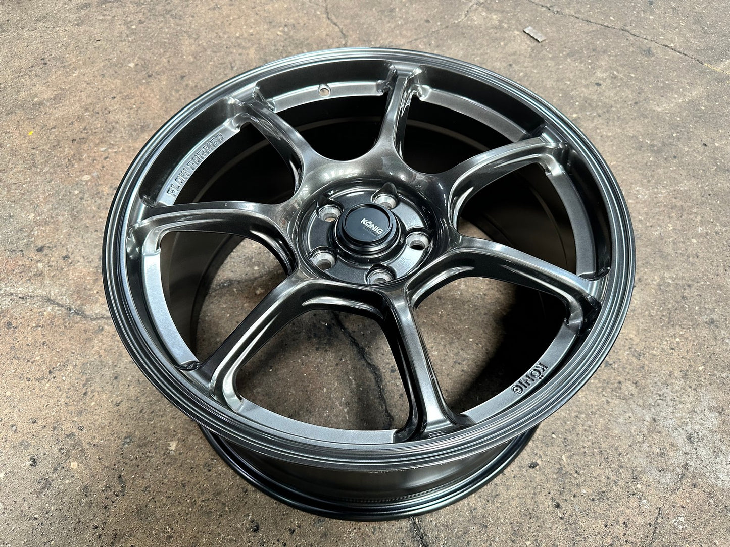 NEW 18X8.5 ET42 Konig Ultragram Rim (4 wheel) Carbon Bronze Metallic 5X108