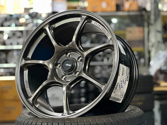 New 18X8.5 ET42 Konig Ultragram Rim (4 wheel) Gloss Gunmetal 5X112