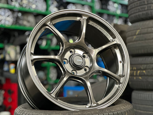 NEW 18X8.5 ET42 Konig Ultragram Rim (4 wheel) Carbon Bronze Metallic 5X112