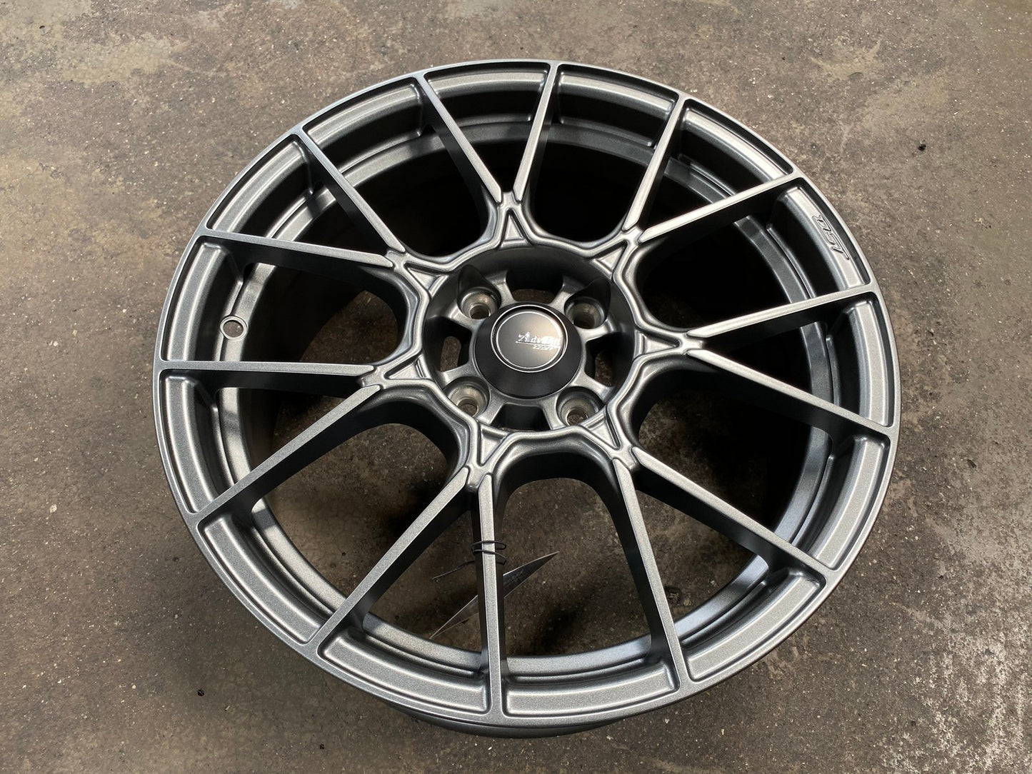 New 16X7 ET40 Advanti Presto Rim (4 wheel) Matt Gunmetal 4X100