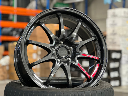 NEW 18X8.5 ET35 NK Performance CE28 Club Racer Rim (4 wheel) Dark Gunmetal 5X112
