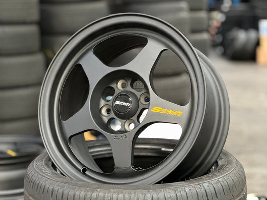 New 15X7 ET35 NK Performance Spoon Rim (4 wheel) Matt Black 4X100