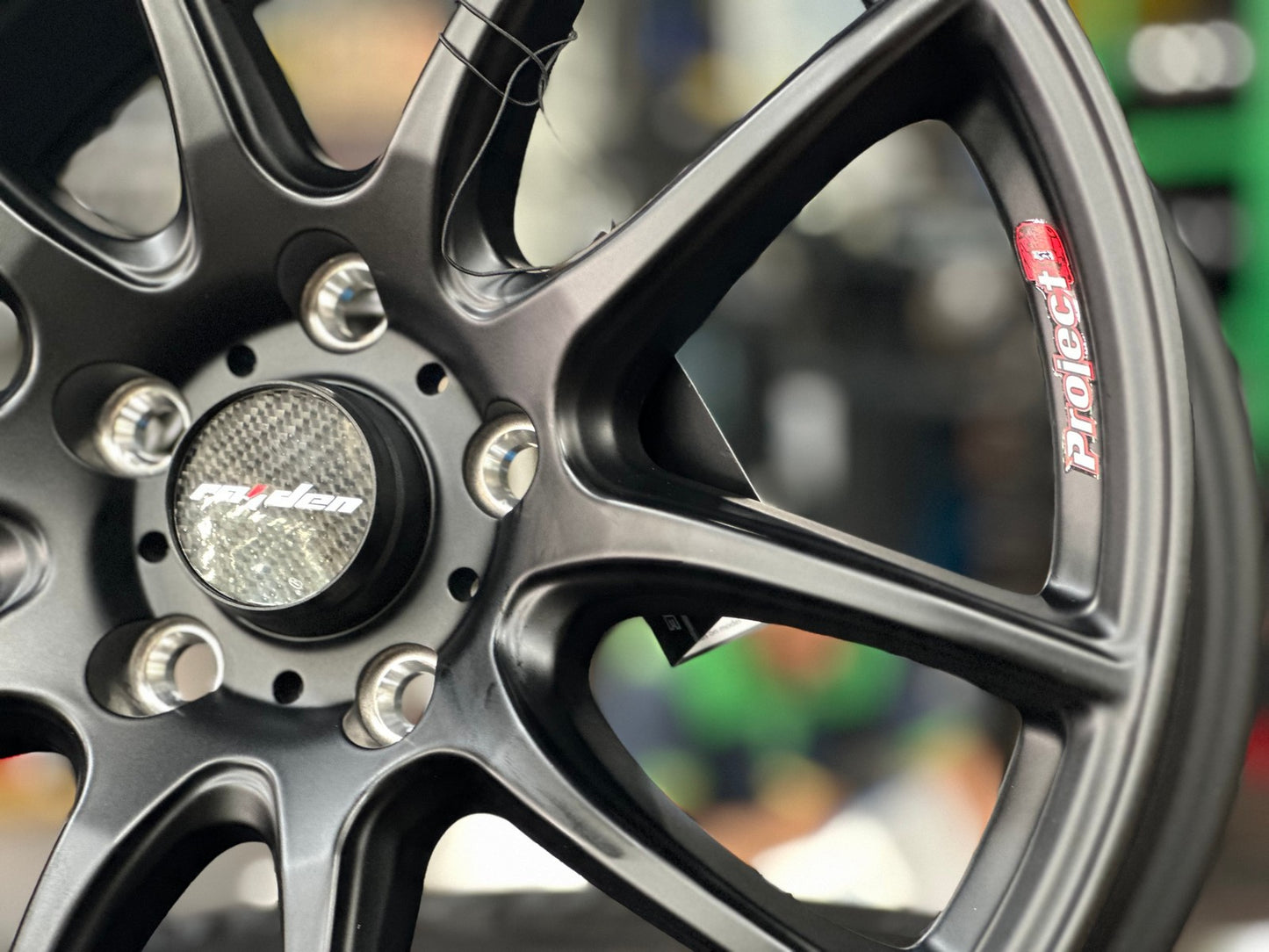 New 17X7.5 ET45 Lenso Project E Rim (4 wheel) Matt Black 5X114.3