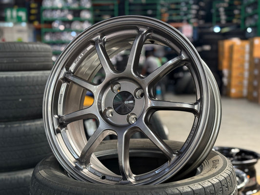 New 17X7 ET38 Enkei PF09 Rim (4 wheel) Matt Gunmetal 4X100