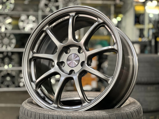 New 18X8.5 ET38 Enkei PF09 Rim (4 wheel) Matt Gunmetal 5X114.3