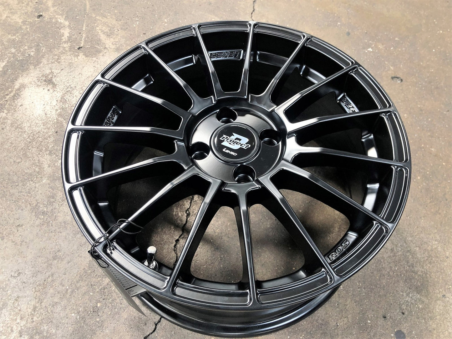 New 16X7 ET40 Lenso Project D Rim (4 wheel) Matt Black 4X100