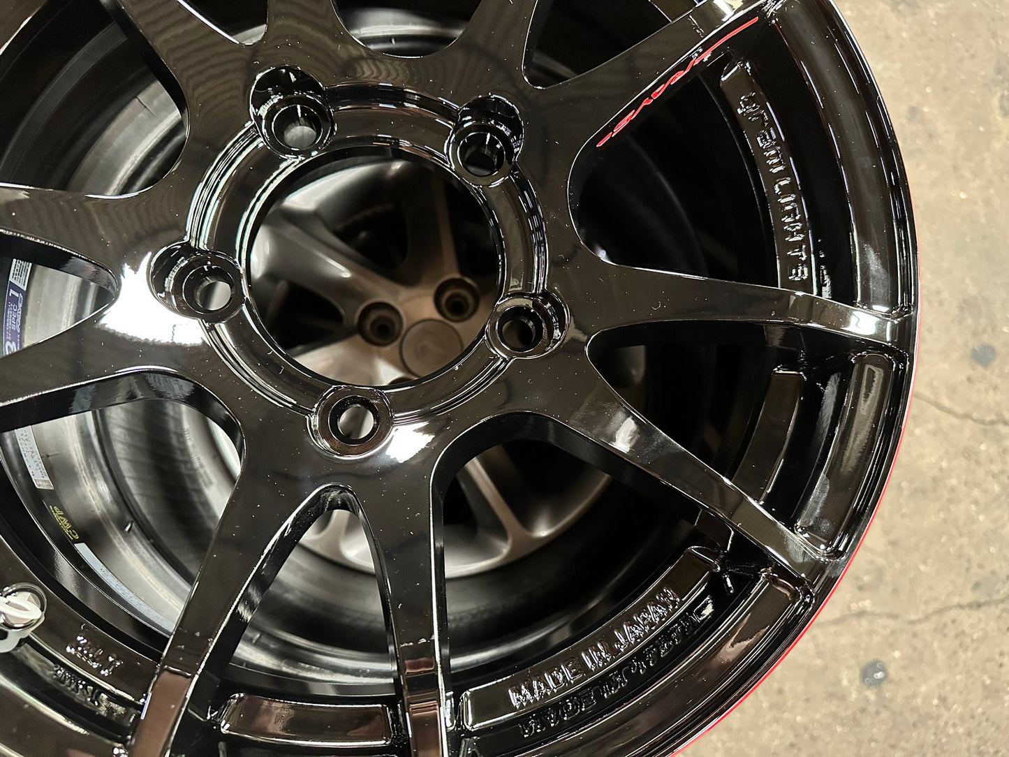 New 16X5.5 ET20 RAYS Gramlight 57 JV Japan Rim (4 wheel) Gloss Black 5X139.7