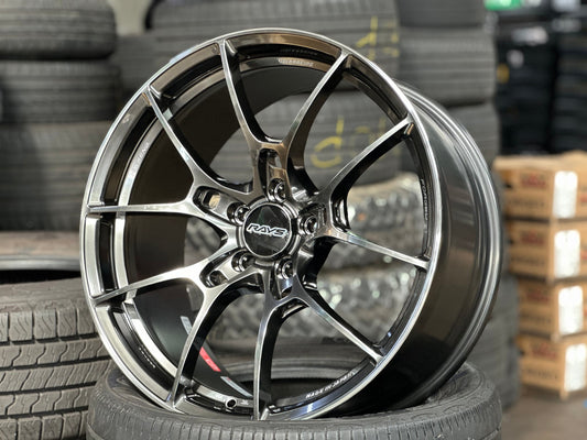 New 19X9 ET32 RAYS G025 Japan Rim (4 wheel) Gloss Gunmetal 5X112