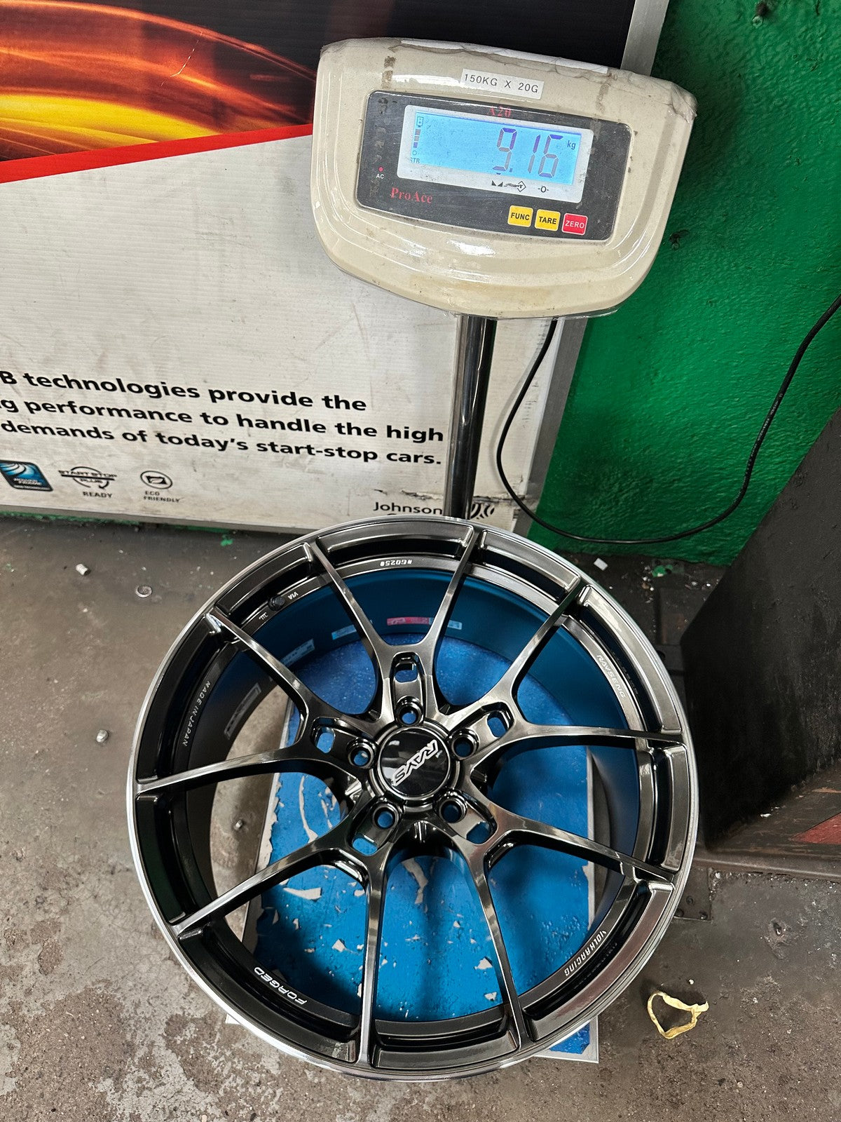 New 19X9.5 ET44 RAYS G025 Japan Rim (4 wheel) Gloss Gunmetal 5X112