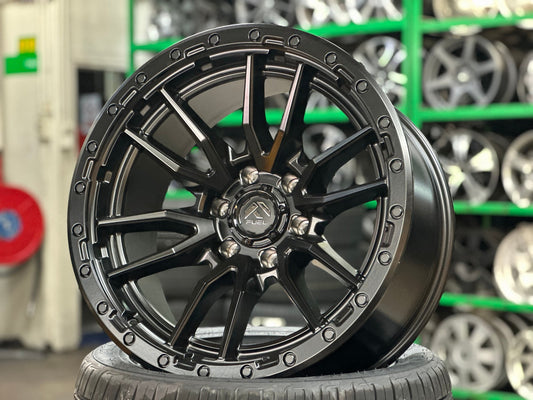 New 20X10 ET-18 Fuel Rebel Rim (4 wheel) Matt Black 6X139.7