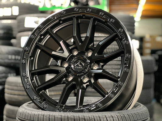 New 18X9 ET-12 Fuel Rebel Rim (4 wheel) Matt Black 6X139.7