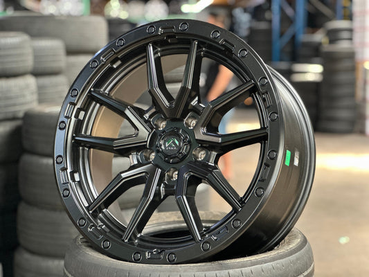 New 20X9 ET20 Fuel Rebel Rim (5 wheel) Matt Black 5X127