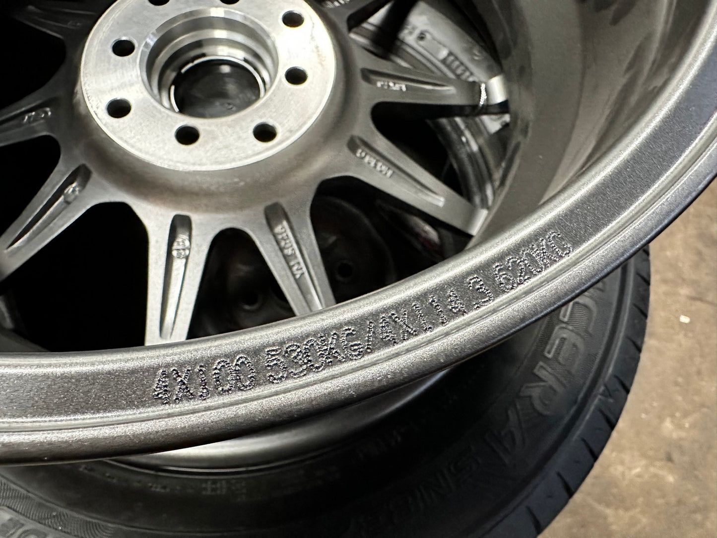 New 16X7 ET40 Enkei SC46 Rim (4 wheel) Gloss Gunmetal 4X114.3