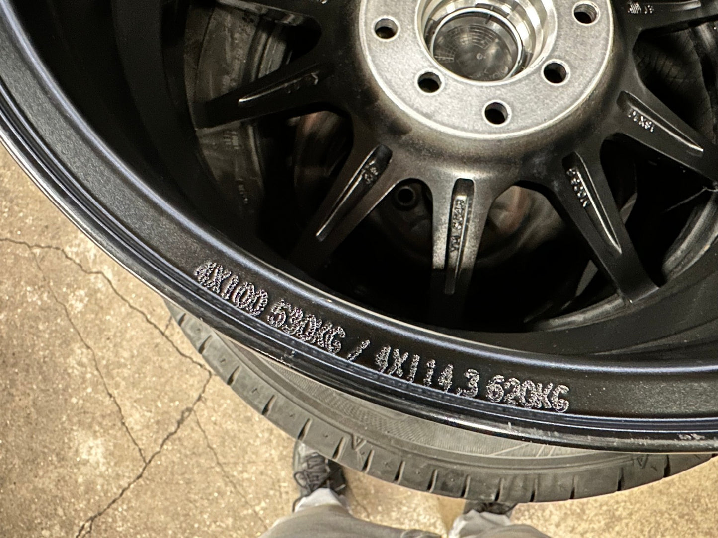 New 16X7 ET40 Enkei SC46 Rim (4 wheel) Gloss Black 4X100