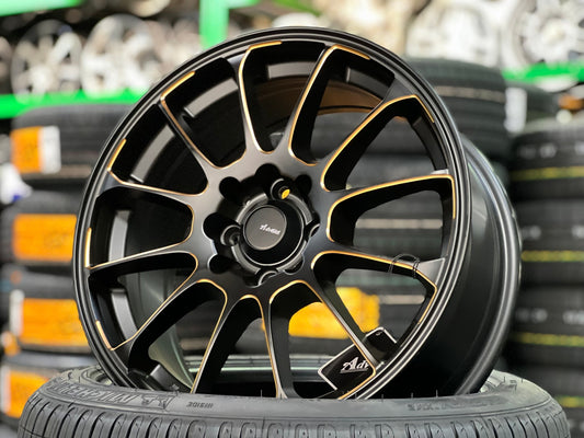 New 16X7 ET40 Advanti Parallex Rim (4 wheel) Matt Black 4X114.3