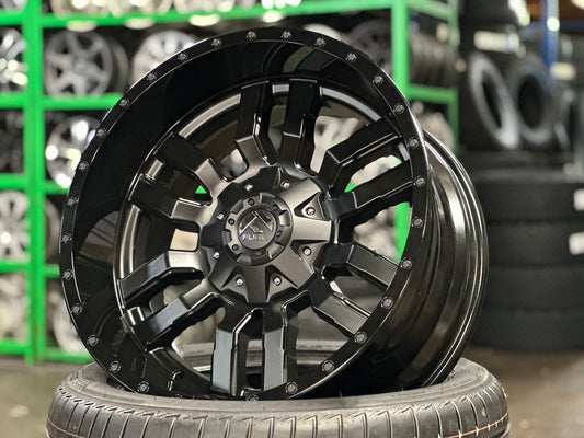New 20X10 ET-18 Fuel Rim (4 wheel) Matt Black 6X139.7