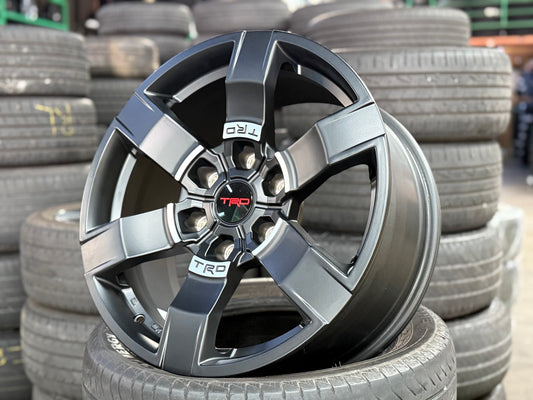 New 18X8 ET25 TRD Japan Rim (4 wheel) Matt Black 6X139.7