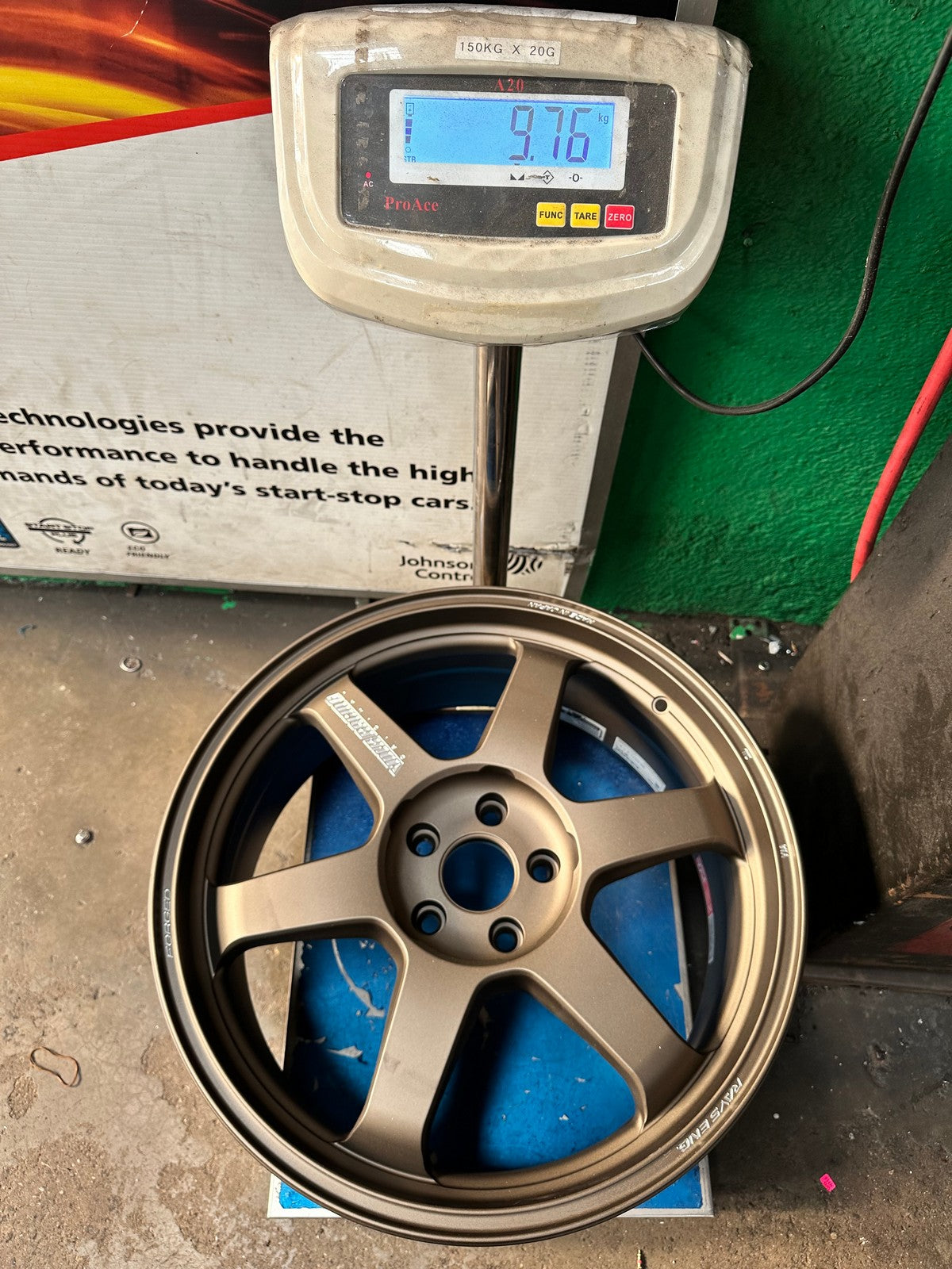 New 19X8.5 ET38 RAYS TE37 Japan Rim (4 wheel) Matt Bronze 5X112