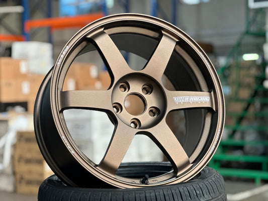 NEW 18X8.5 ET42 Rays TE37 Saga S Plus Forged Japan Rim (4 wheel) Bronze 5X112