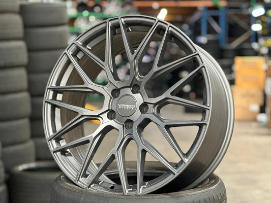 New 20X8.5 ET35 Varro VD06X Rim (4 wheel) Matt Gunmetal 5X112