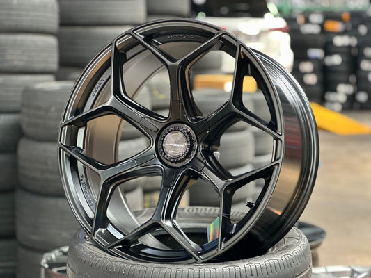 New 20X9 ET15 Lenso Vamos Rim (4 wheel) Matt Black 6X139.7