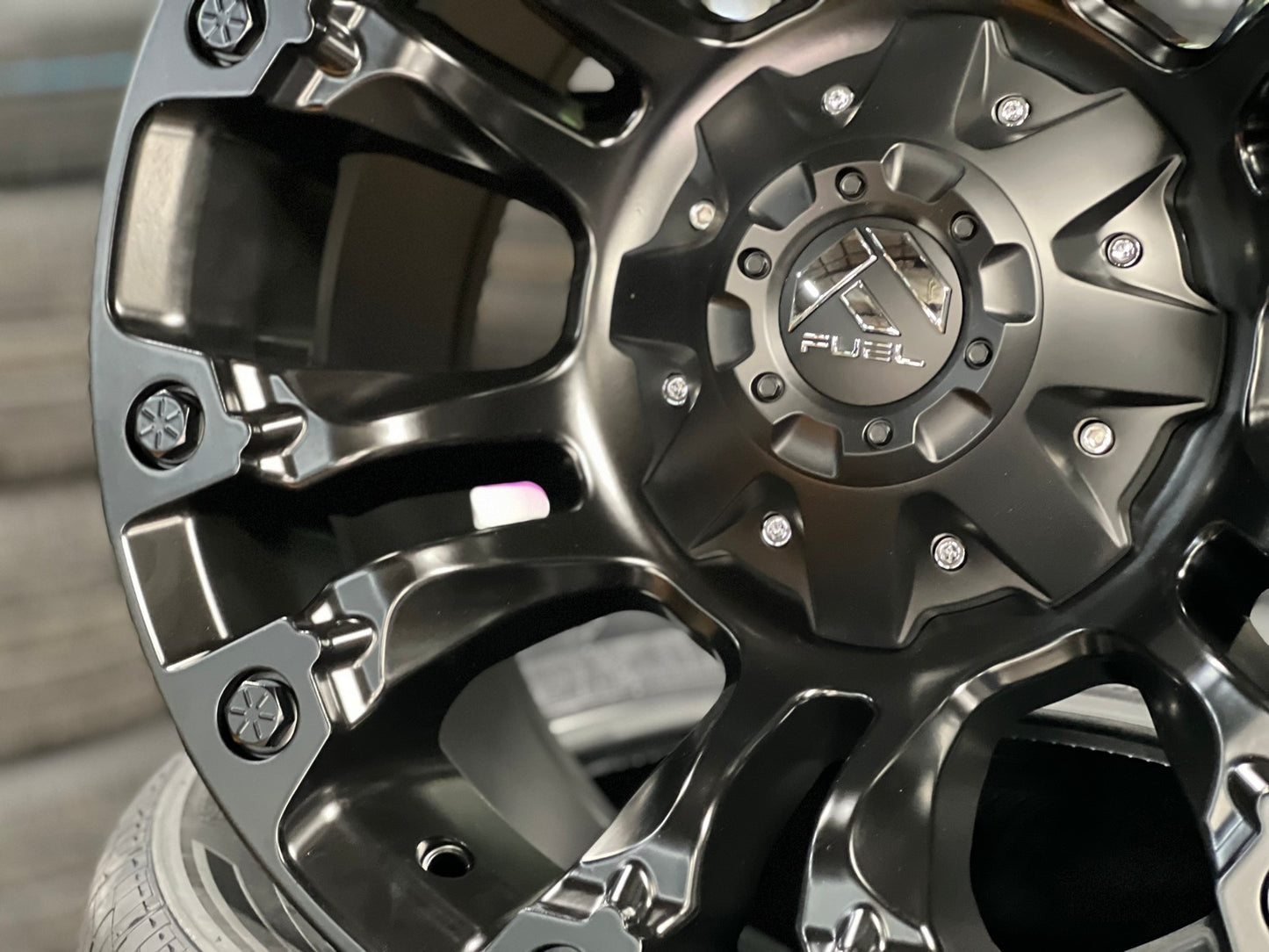 New 18X9 ET-12 Fuel Vapor Rim (4 wheel) Matt Black 6X139.7