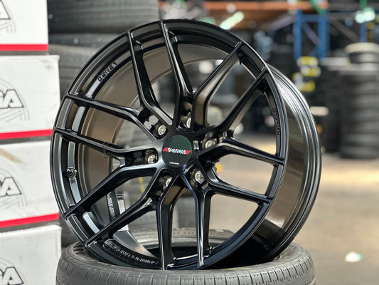 New 20X9.5 ET15 Lenso VT3 Rim (4 wheel) Matt Black 6X139.7