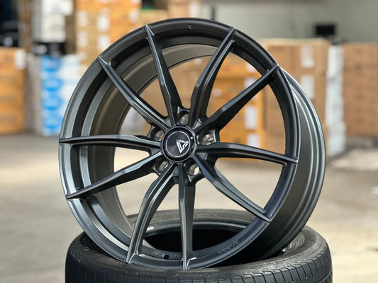 New 19X8.5 ET43 Vogue F03 Rim (4 wheel) Matt Gunmetal 5X112