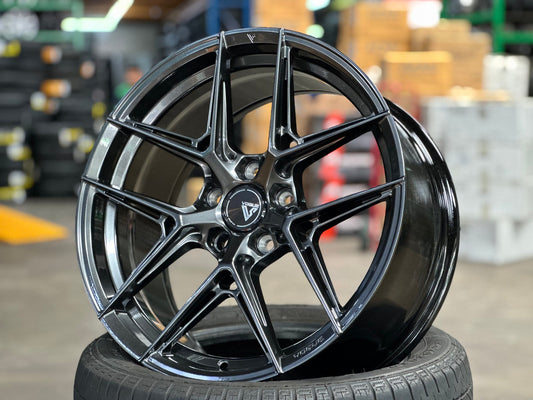 New 18X8.5 ET42 Vogue F08 Rim (4 wheel) Hyper Black 5X112
