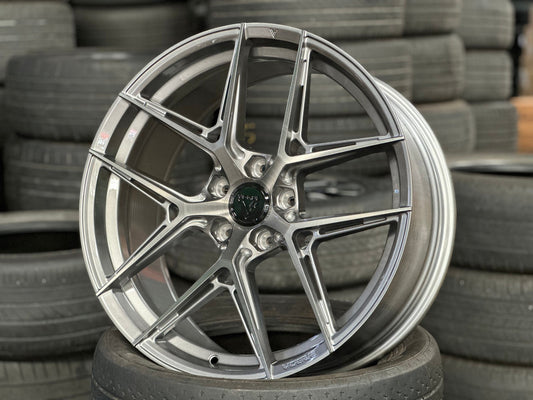 New 20X9 ET38 Vogue VWF19 Rim (4 wheel) Gloss Silver 5X120