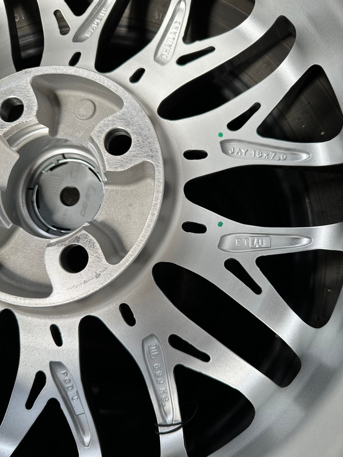 New 16X7 ET40 Lenso Yeti Rim (4 wheel) Gloss Black 4X100