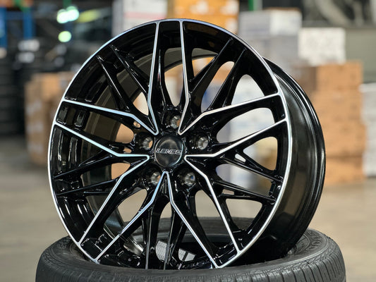 New 17X7.5 ET35 Lenso Yeti Rim (4 wheel) Gloss Black PF 5X114.3