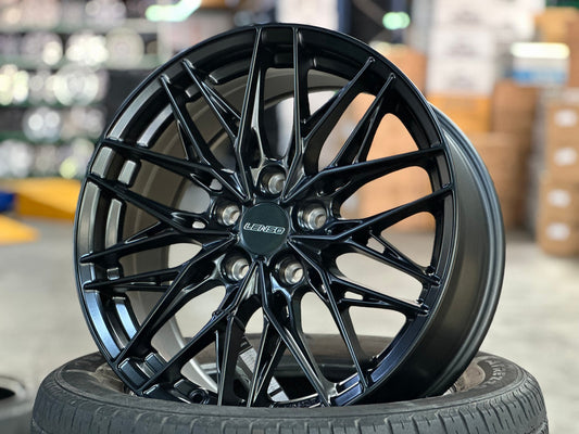 New 17X7.5 ET35 Lenso Yeti Rim (4 wheel) Matt Black 5X114.3