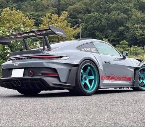 New 20x10 ET45 21x13 ET31 Advan Racing GT Porsche 992 GT3 RS 1X130 Turquoise Blue