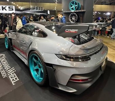 New 20x10 ET45 21x13 ET31 Advan Racing GT Porsche 992 GT3 RS 1X130 Turquoise Blue