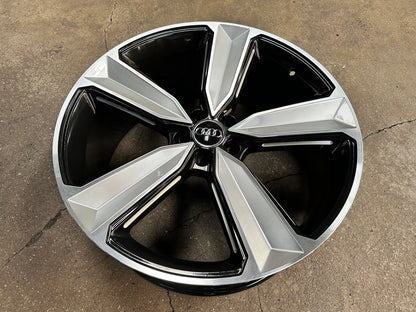 New 21X9 ET30 Audi RS5 Design Rim (4 wheel) Gloss Black PF 5X112