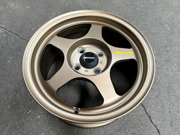 New 15X7 ET41 AOW Flow Formed Spoon Rim (4 wheel) Matt Bronze 4X100