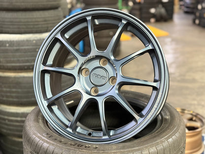 New 16X7 ET40 AOW Flow Formed ZE40 Rim (4 wheel) Matt Blue 4X100