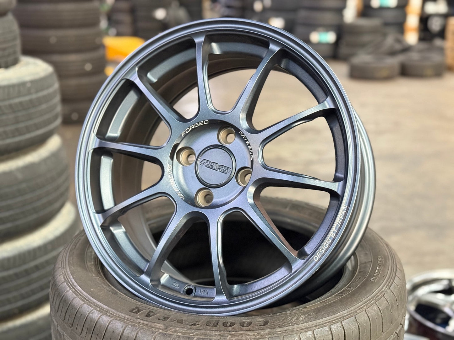 New 16X7 ET40 AOW Flow Formed ZE40 Rim (4 wheel) Matt Blue 4X100