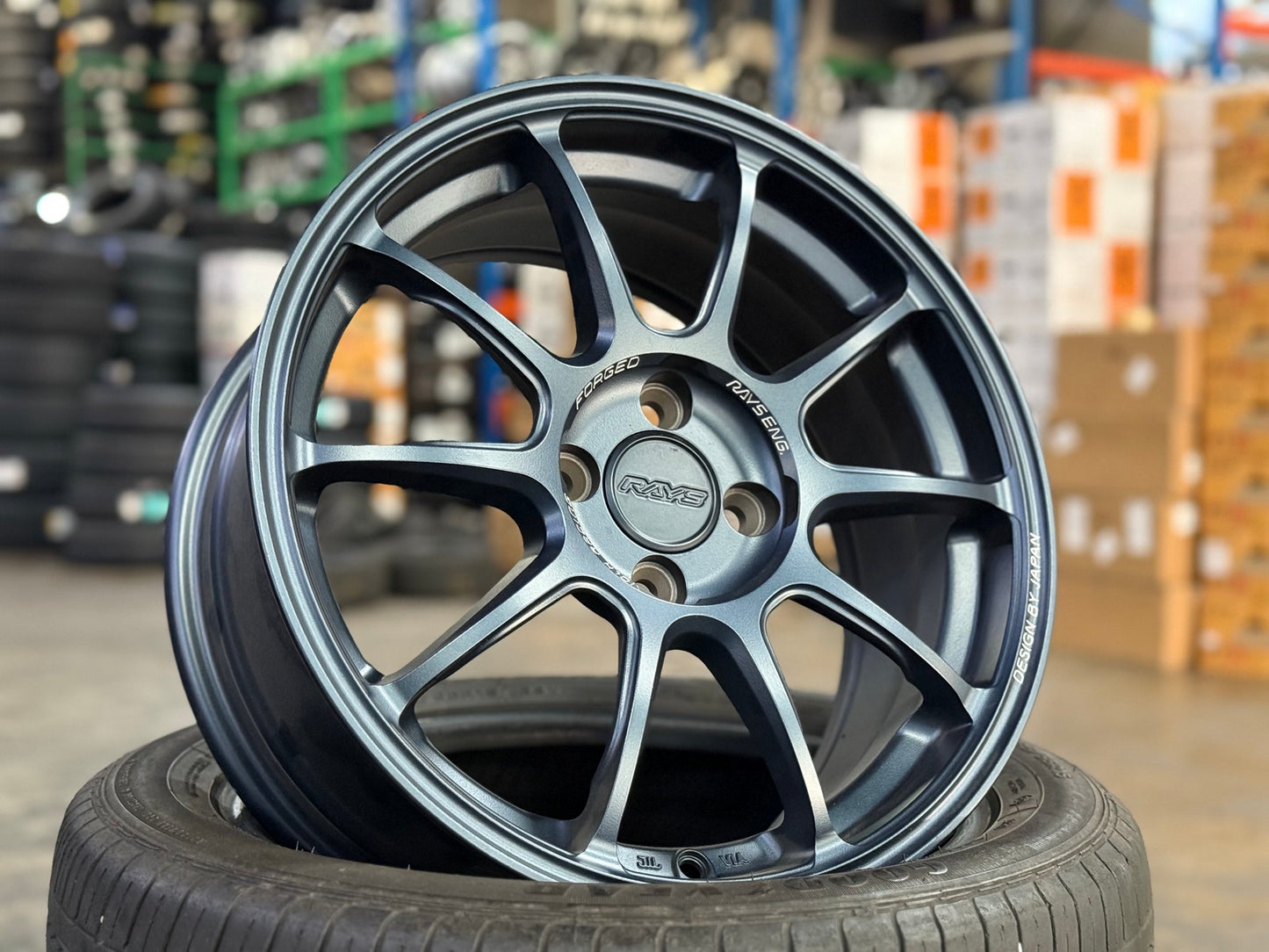 New 16X7 ET40 AOW Flow Formed ZE40 Rim (4 wheel) Matt Blue 4X100