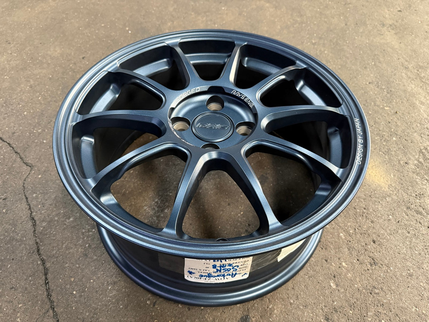 New 16X7 ET40 AOW Flow Formed ZE40 Rim (4 wheel) Matt Blue 4X100