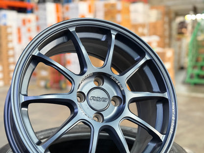 New 16X7 ET40 AOW Flow Formed ZE40 Rim (4 wheel) Matt Blue 4X100