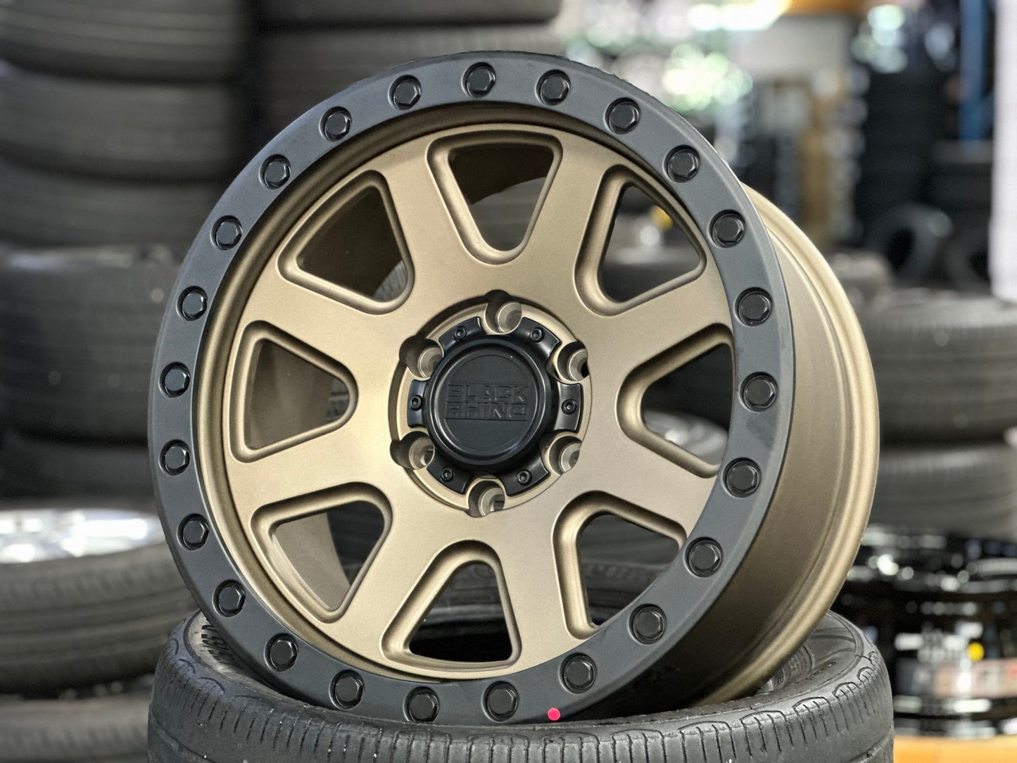 New 18X9 ET12 Black Rhino Baker Rim (4 wheel) Matt Bronze 6X139.7