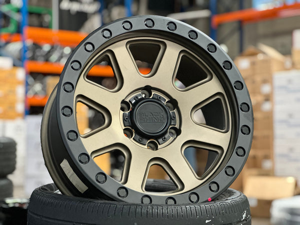 New 18X9 ET12 Black Rhino Baker Rim (4 wheel) Matt Bronze 6X139.7