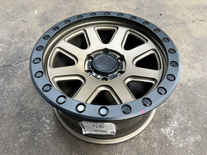 New 18X9 ET12 Black Rhino Baker Rim (4 wheel) Matt Bronze 6X139.7