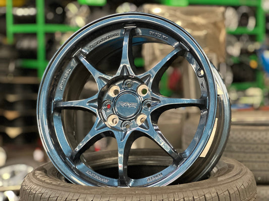 New 16X7 ET40 AOW Flow Formed CE28 Rim (4 wheel) Gloss Blue 4X100