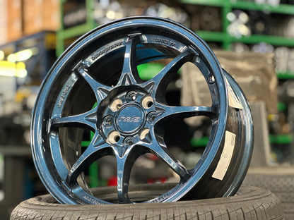 New 16X7 ET40 AOW Flow Formed CE28 Rim (4 wheel) Gloss Blue 4X100