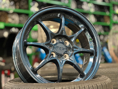 New 16X7 ET40 AOW Flow Formed CE28 Rim (4 wheel) Gloss Blue 4X100