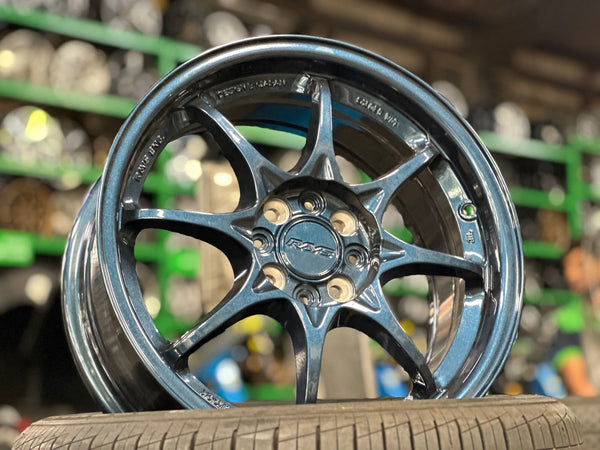 New 16X7 ET40 AOW Flow Formed CE28 Rim (4 wheel) Gloss Blue 4X100