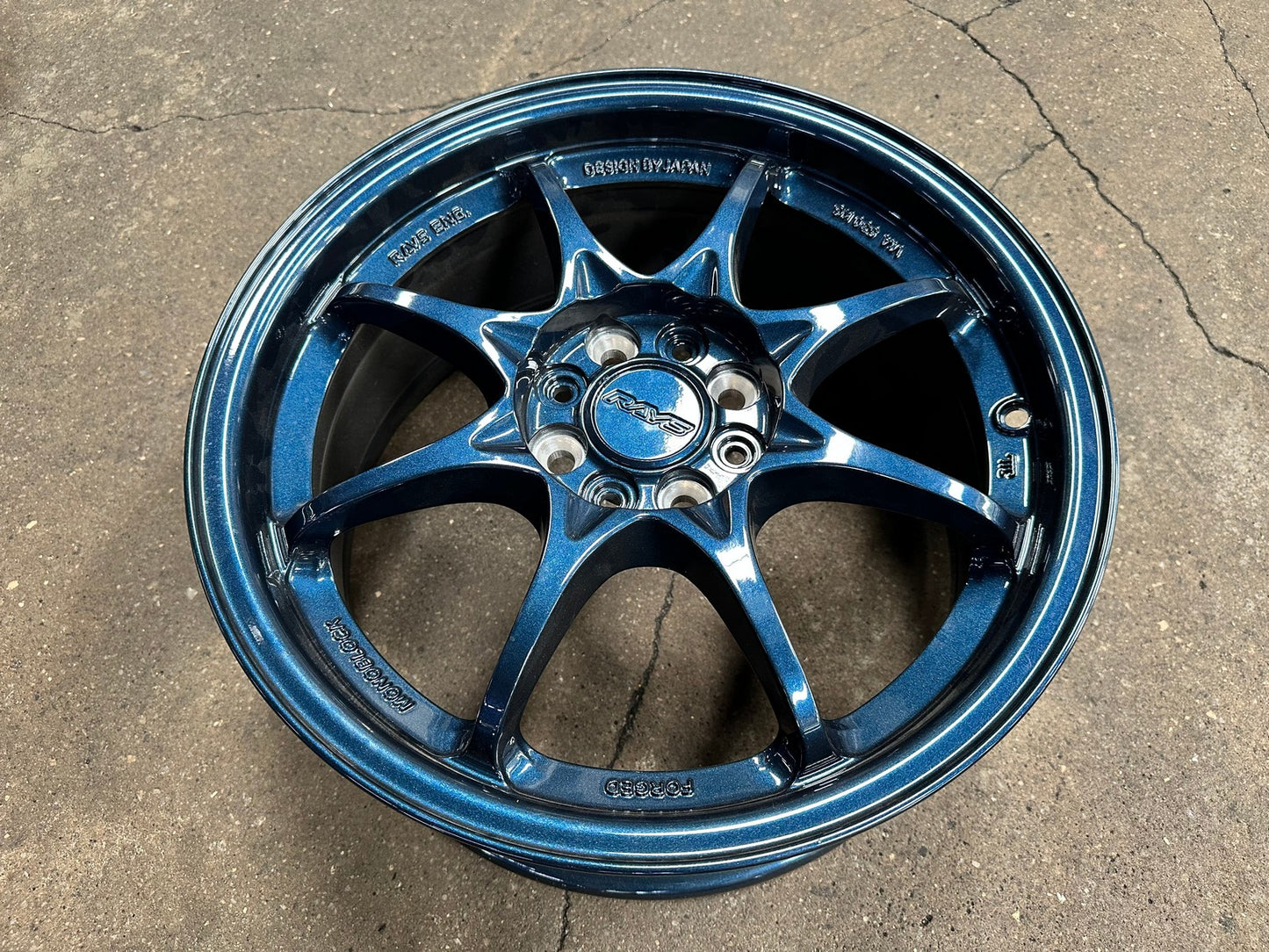 New 16X7 ET40 AOW Flow Formed CE28 Rim (4 wheel) Gloss Blue 4X100